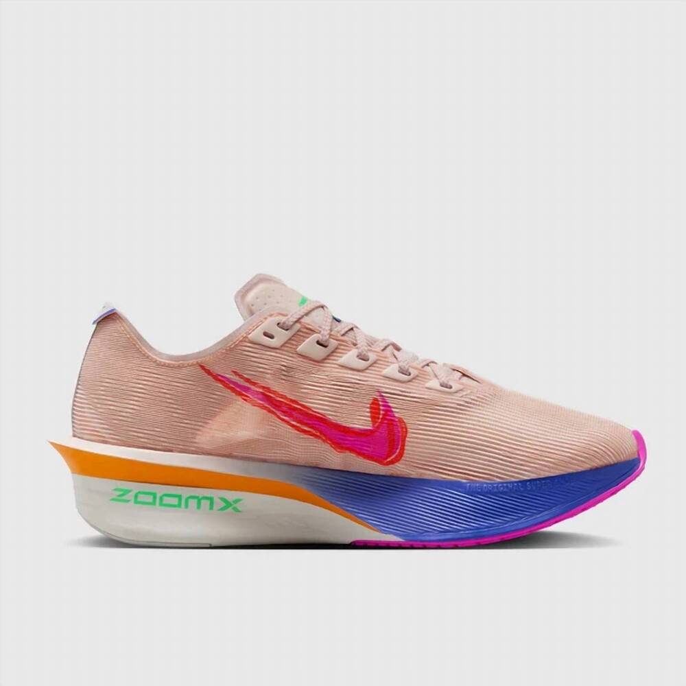 NEW NIKE women's zoomx vaporfly next% 4 running shoes in silt red green shock-fi